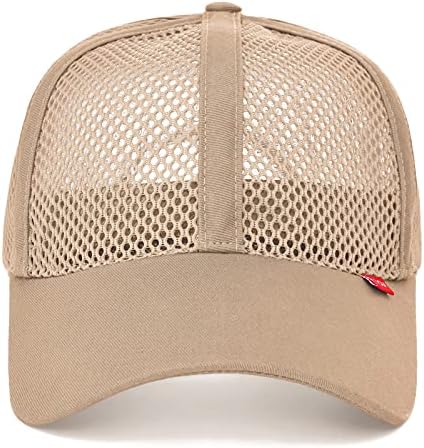 FEİCUİ Erkekler Örgü Kamyon Şoförü beyzbol şapkası Ayarlanabilir 6 Panel Şapka Açık Spor Giyim