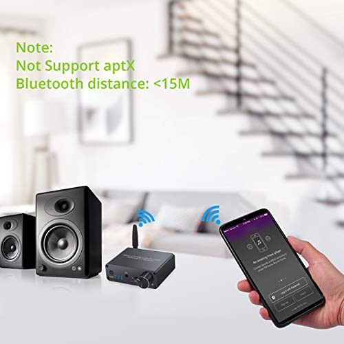 LiNKFOR 192kHz DAC Dijitalden Analoga Dönüştürücü ile kulaklık amplifikatörü Bluetooth 5.0 Alıcı Dijital SPDIF Toslink