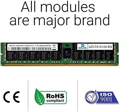 Kaba Ağlar 78P4199 - BN-64GB DDR4-2666Mhz 4rx4 ECC Kayıtlı RDIMM (OEM PN 78P4199 ile uyumlu)