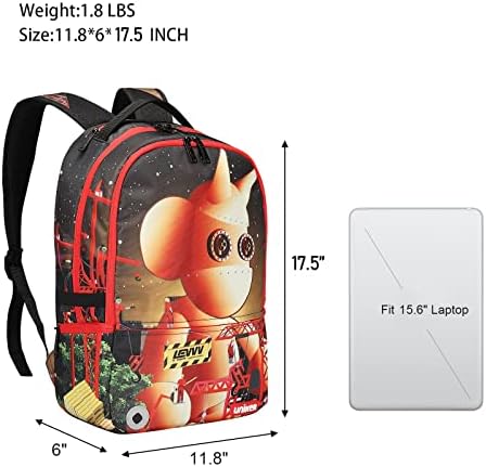 Graffiti okul sırt çantası, Rahat Sırt Çantası, Tasarımcı Laptop Sırt Çantası 15.6 İnç Dizüstü Bilgisayar,Kolej Sırt