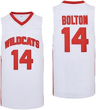 Erkek Wildcats Lise Forması, 14 Troy Bolton Basketbol Forması, 8 Chad Danforth Basketbol Forması / Gömlek