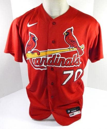 2020 St. Louis Cardinals Jose Godoy 70 Oyun Verilen P Kullanılan Kırmızı Forma ST BP 44 0 - Oyun Kullanılan MLB
