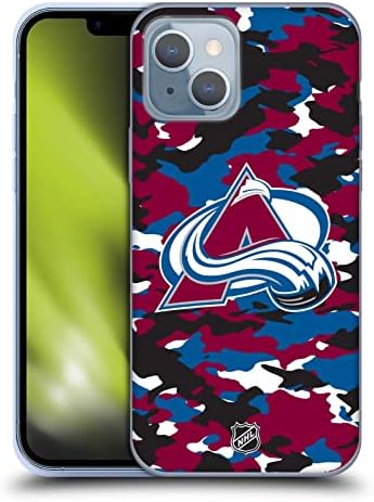 Kafa Çantası Tasarımları Resmi Lisanslı NHL Kamuflaj Colorado Avalanche Yumuşak Jel Kılıf Apple iPhone 14 ile Uyumlu