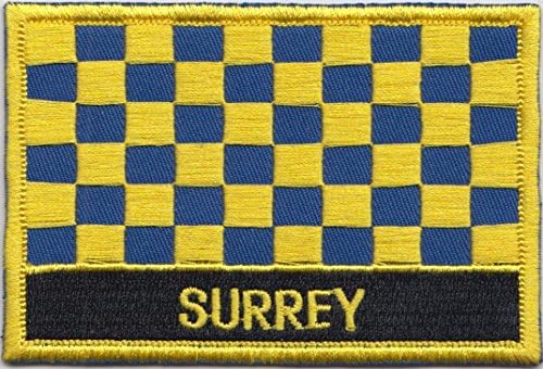 Surrey İlçe Bayrağı İşlemeli Blazer rozetli yama
