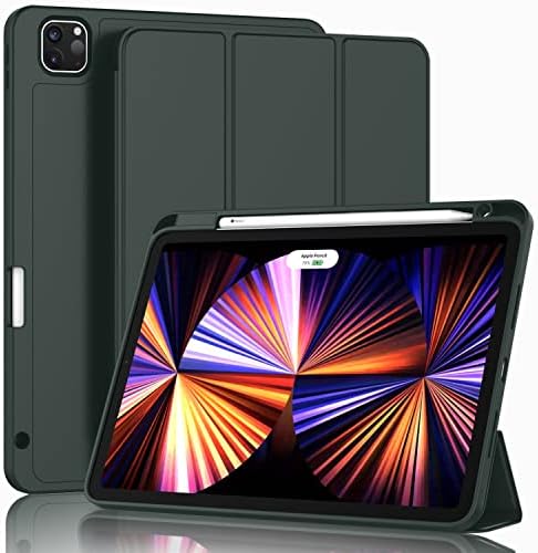 ZryXal Yeni iPad Pro 11 inç Kılıf 2022(4. Nesil)/2021(3. Nesil)/2020(2. Nesil) Kalemlikli, Akıllı iPad Kılıfı [Dokunmatik