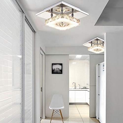 WYFDP tavan ışıkları kapalı kristal aydınlatma LED LED tavan lambası oturma yemek odası ıçin ev dekorasyon