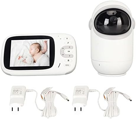 AMONİDA Kameralı bebek İzleme Monitörü, Dış Mekan için 2 Yönlü Video Gece 100-240V Bebek izleme Monitörü (ABD Plug)