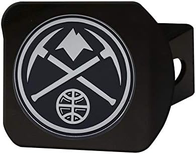 FANMATS 21022 Denver Külçeleri Metal Krom 3D Amblemli Siyah Metal Bağlantı Kapağı