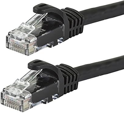 Monoprice Flexboot Cat5e Ethernet ara kablosu-Ağ İnternet Kablosu-RJ45, Telli, 350 MHz, UTP, Saf Çıplak Bakır Tel,