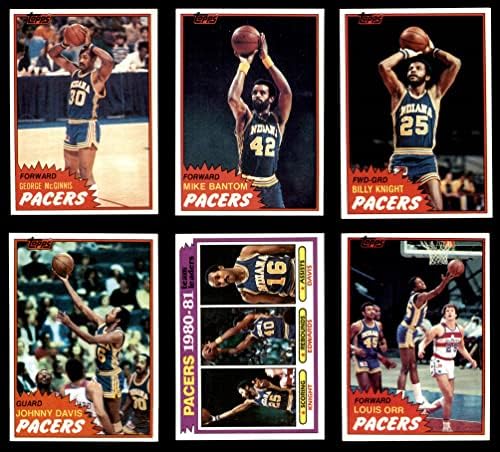 1981-82 Topps Indiana Pacers Takım Seti Indiana Pacers (Set) NM Pacers