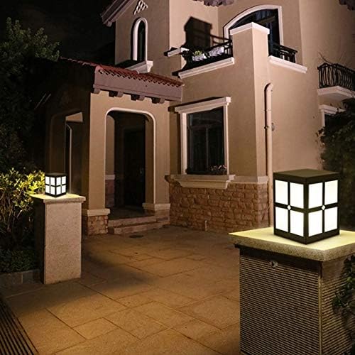YEBDD Ev açık direkli lambalar Kare açık kolon farları sütun lambası Bahçe yolu sonrası ışık Villa çit duvar sütun