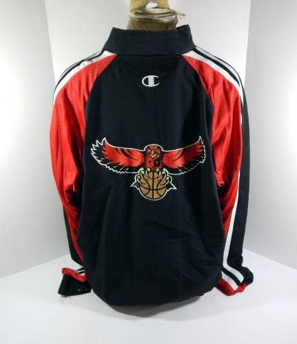 1998-99 Atlanta Hawks Mark West 41 Oyun Kullanılmış Siyah Isınma Ceketi 56 DP40958-NBA Oyunu Kullanılmış