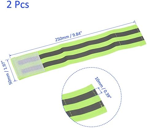 M METERXİTY 2 Paketi Yansıtıcı Bantlar-Güvenlik yansıtıcı bant Şerit, Yüksek Görünürlük Yansıtıcı Koşu Dişli, uygula