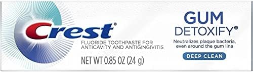 Crest Sakız Detoksifiye Diş Macunu, Derin Temizlik, Seyahat Boyutu, 0.85 oz (24g)- 24'lü paket