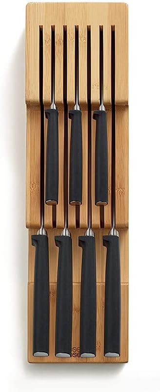 EROOLU Çekmece Tarzı Bambu Bıçak Tepegöz Bıçak rafı Depolama, Kalemtıraşınız için bir Yuva Sağlar! Mükemmel Mutfak