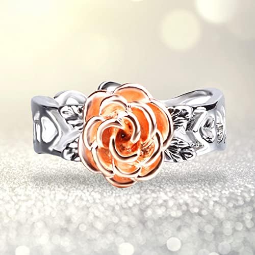 Kadın söz yüzüğü Oymak Gül Yüzük Düğün kadın Elektroliz Antika Çiçek Nişan Yüzüğü Takı Hediyeler Vintage Yüzükler