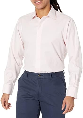 Brooks Brothers erkek Demir Olmayan Streç Dimi Katı Ainsley Yayılmış Yaka Elbise Gömlek
