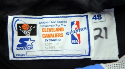 Cleveland Cavaliers 21 Oyunu Kullanılmış Siyah Mavi Isınma Ceketi 48 DP42769-NBA Oyunu Kullanılmış