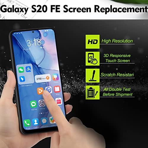 OCOLOR Ekran Samsung Galaxy S20 FE / S20 FE 5G lcd ekran samsung için yedek S20 FE SM-G781 G781B G781U G781F dokunmatik