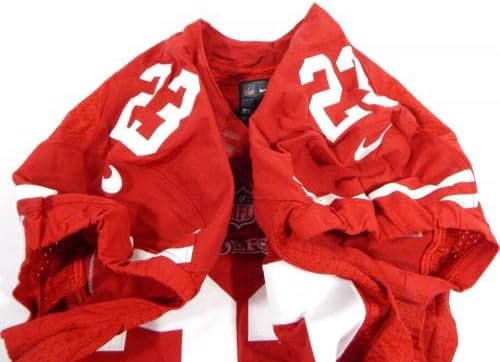 2015 San Francisco 49ers Reggie Bush 23 Oyunu Yayınlandı Kırmızı Forma 40 DP35639 - İmzasız NFL Oyunu Kullanılmış