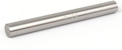 X-DREE 5.32 mm Çap Gümüş Ton GCR15 Silindir Donanım Ölçüm Pin Gage Ölçer (5.32 mm Çap Medidor de Medición de Donanım