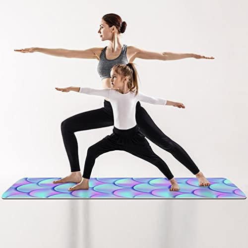 Parlak Mermaid Ölçekli Yoga Mat Kalın Kaymaz Yoga Paspaslar Kadınlar ve Kızlar için egzersiz matı Yumuşak Pilates