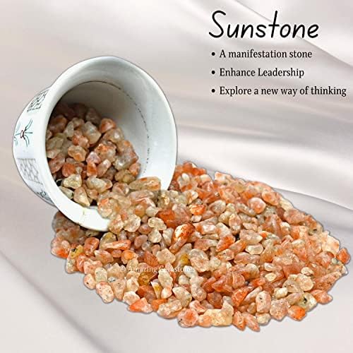 Sunstone Kristal Cips Akvaryum Çakıl Taşları-Sunstone Cips Toplu Balık Tankı Çakıl, Küçük Eskitme Taş Yongaları ve