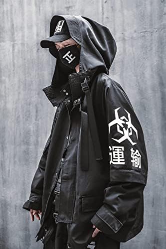 Nıepce Inc Japon Streetwear Zip Up Rüzgarlık Ceketler Erkekler için