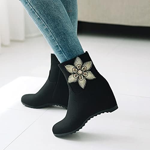 Kadın yarım çizmeler Kama Çiçek günlük çizmeler Beyaz Çizmeler yürüyüş botları Siyah Çizmeler Gümüş Ayakkabı Goth