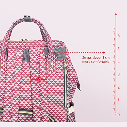 Land bebek bezi çantası sırt çantası çok fonksiyonlu su geçirmez seyahat Nappy Çantalar bebek Bakımı İçin (siyah beyaz)
