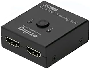 Princeton Digizo PHM-SW201SA 2 Bağlantı Noktalı HDMI Değiştirici, 4K, HDR@60fps, Çift Yönlü Giriş ve Çıkış Geçişini