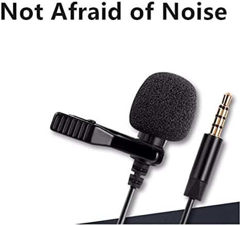DKE ve HXL Kablosuz Yaka Mikrofonu, Yaka Çok Yönlü Kondenser Mikrofon, Gürültü Azaltma Mikrofonu, YouTube için Uygun,