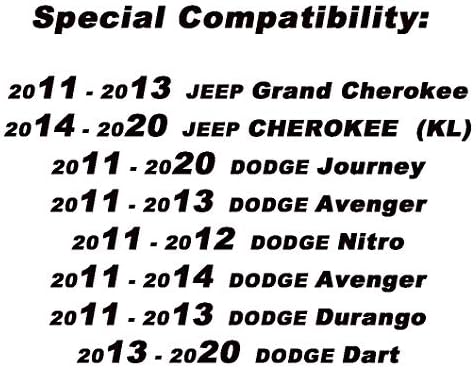 8 inç Çatı Radyo Anten Direği Jeep Grand Cherokee,Cherokee ile uyumlu, Dodge Journey,Avenger,Durango,Dart 2011-2023'e