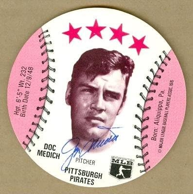 Doc Medich, Isaly'nin Diskini imzaladı (Pittsburgh Pirates) (67) - MLB İmzalı Çeşitli Öğeler