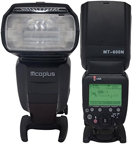 Mcoplus MT600N GN60 Yüksek Hızlı Senkronizasyon 1/8000 s İ-TTL Master Slave On-kamera flaşı Speedlite