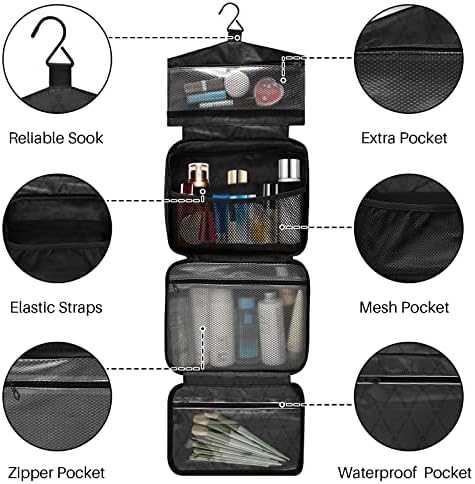 DOMIKING Suluboya İnek Desen Asılı makyaj çantası Taşınabilir Kozmetik Çantaları Seyahat Makyaj Organizatörler Tutucu