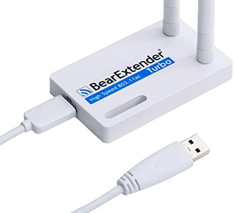 BearExtender 802.11 ac Çift Bantlı USB WiFi Adaptörü RP-SMA Linux Realtek RTL8812AU