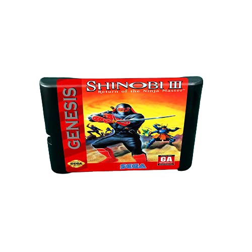 Aditi Shinobi III Ninja Master Dönüşü-Genesis MegaDrive Konsolu İçin 16 bitlik MD Oyunları Kartuş