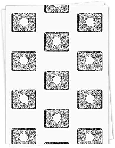 5 x A1 'Art Nouveau Çerçeve' Hediye Paketi / Ambalaj Kağıdı Sayfaları (GI00055209)
