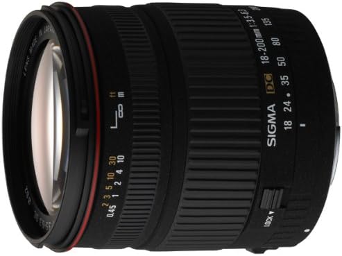 Minolta ve Sony Dijital SLR Kameralar için Sigma 18-200mm f/3.5-6.3 DC Lens