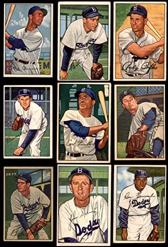 1952 Okçu Brooklyn Dodgers Takım Seti Brooklyn Dodgers (Set) VG / ESKİ Dodgers