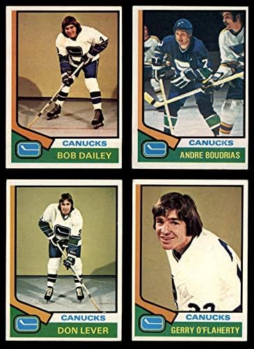 1974-75 Topps Vancouver Canucks Takım Seti Vancouver Canucks (Set) ESKİ Canucks