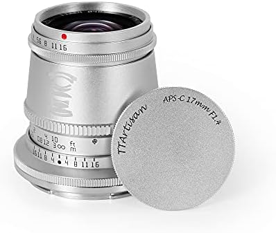TTArtısan 17mm F1.4 APS-C Manuel Odaklama Geniş Açı Geniş Diyafram Kamera nikon için lens Z Dağı Kamera Gibi Z50 M(Gümüş)