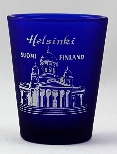 Helsinki Finlandiya Kobalt Mavisi Buzlu Cam