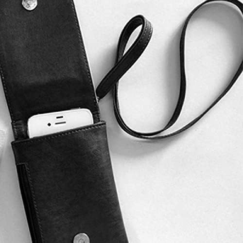 Hayalet Çin Taichi Sekiz Diyagramı Telefon Cüzdan çanta Asılı Cep Kılıfı Siyah Cep