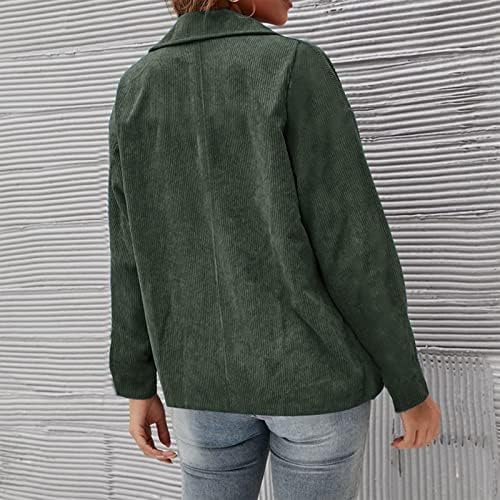 Kadın Kadife Blazer Ceketler Moda Düz Kruvaze Kış Sonbahar Y2K Iş Ofis Iş Kırpılmış Takım Elbise Ceket