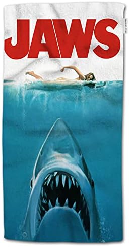 HGOD tasarımlar Köpekbalığı el havlusu, Çene Isırma Köpekbalığı Çıplak Kız Yüzme %100 % Pamuk Yumuşak Banyo el havlusu