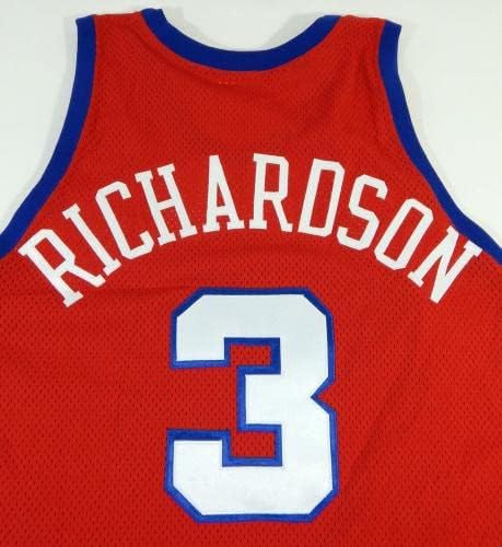 2003-04 Los Angeles Clippers Quentin Richardson 3. Maç Yayınlandı Kırmızı Forma 557-NBA Maçı Kullanıldı