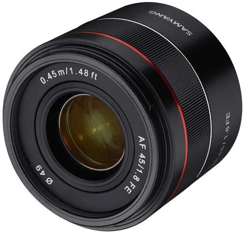 Samyang SYIO45AF-E 45mm F1.8 Tam Çerçeve Otomatik Odaklama Kompakt Lens Sony E-Montaj için