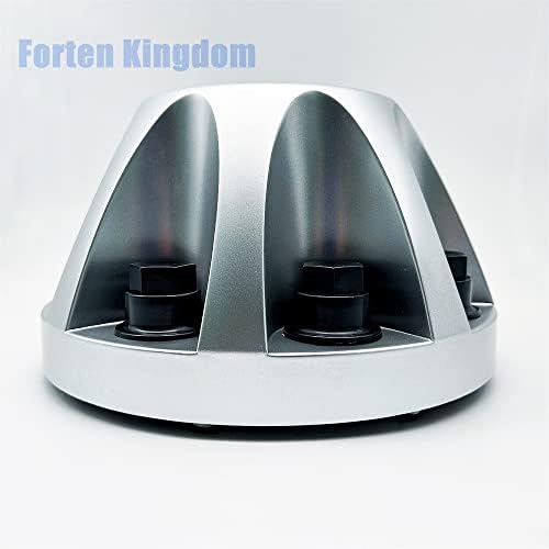 Forten Krallık 4 ADET Gümüş Siyah Boş Merkezi Kapak Özel Araba Tekerlek Göbeği Merkezi Kapaklar için Uyar Silverado